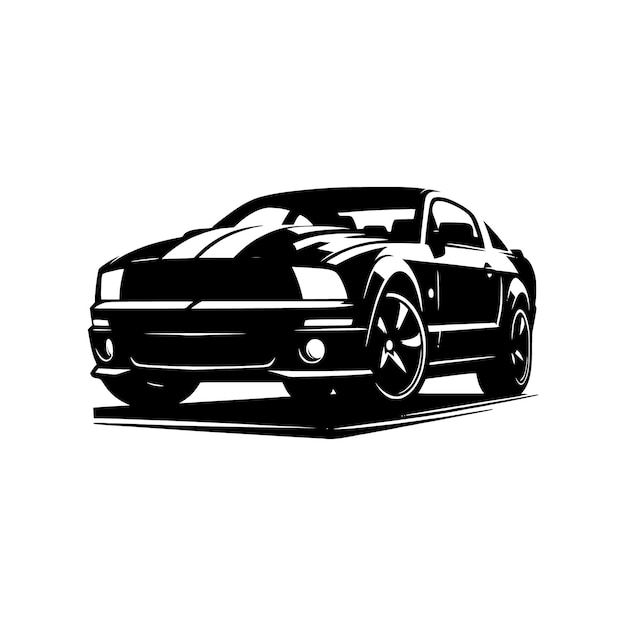 plantilla vectorial de silueta de automóviles