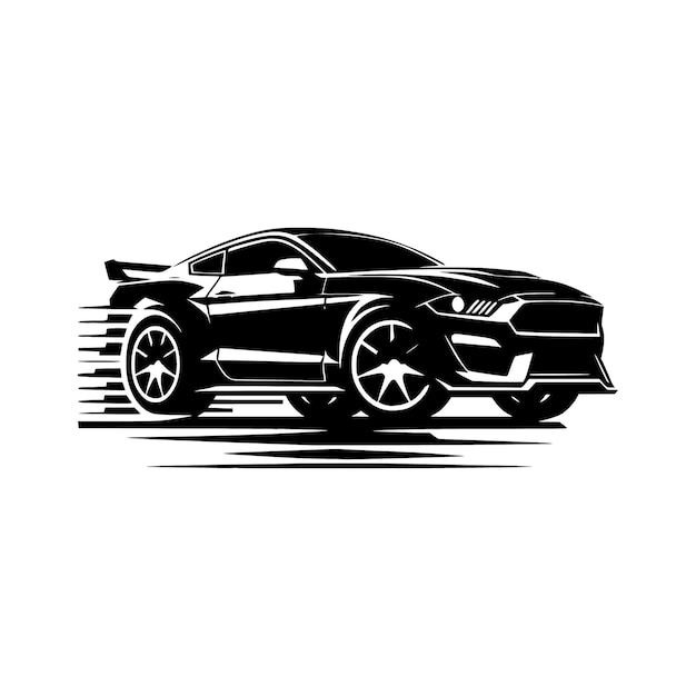 plantilla vectorial de silueta de automóviles