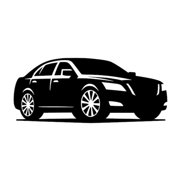 plantilla vectorial de silueta de automóviles