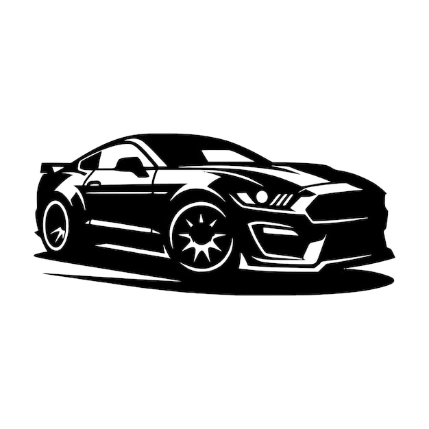 plantilla vectorial de silueta de automóviles