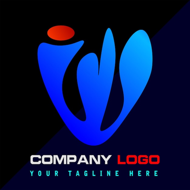 La plantilla vectorial simbólica del mejor diseño de logotipo de empresa