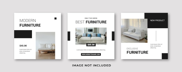 plantilla de venta de muebles en las redes sociales