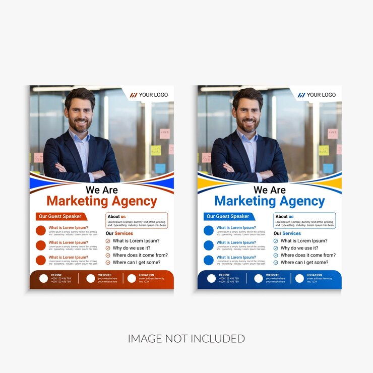 Plantilla de volante de agencia de marketing