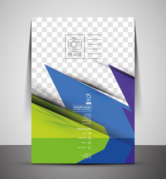 Plantilla de volante corporativo de negocios CMYK