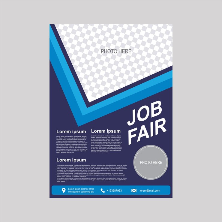 Plantilla de volante de feria de trabajo