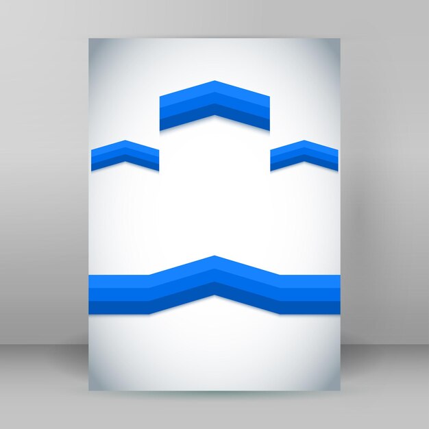 Plantilla de volante de formato vertical de portada de informe