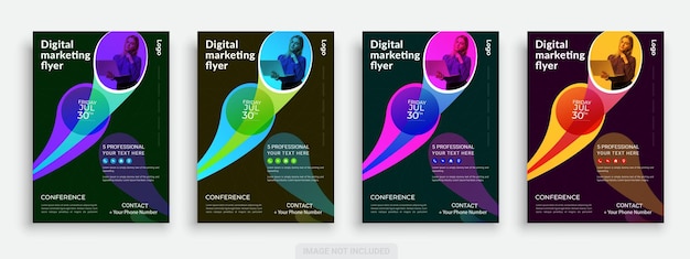 Plantilla de volante de marketing digital