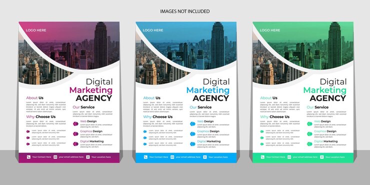 Plantilla de volante de negocios corporativos de vector