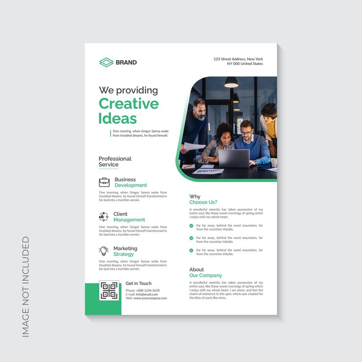 Plantilla de volante de negocios creativos de vector libre
