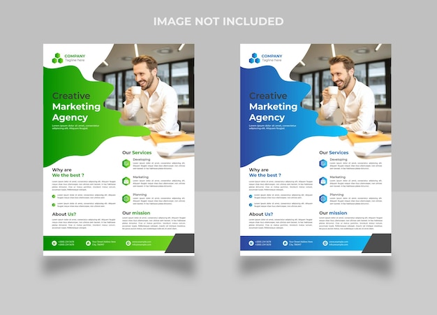 Plantilla de volante de negocios de marketing digital