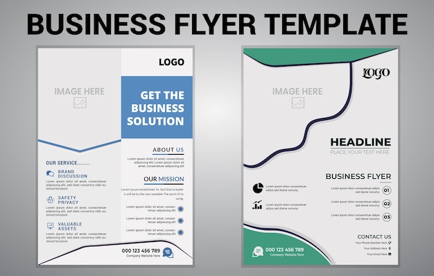 Plantilla de volante de negocios, plantilla de diseño de volante de folleto de negocios a4, plantilla de volante de póster, volante se