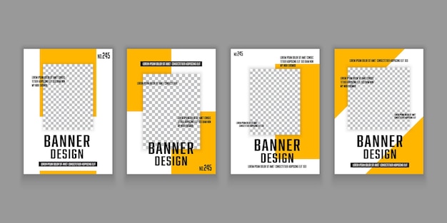 Plantilla de volante vectorial para marketing de negocios digitales Plantilla de banner moderno
