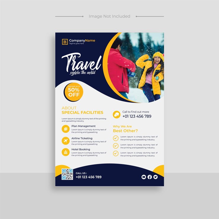 Plantilla de volante de venta de tour de viaje