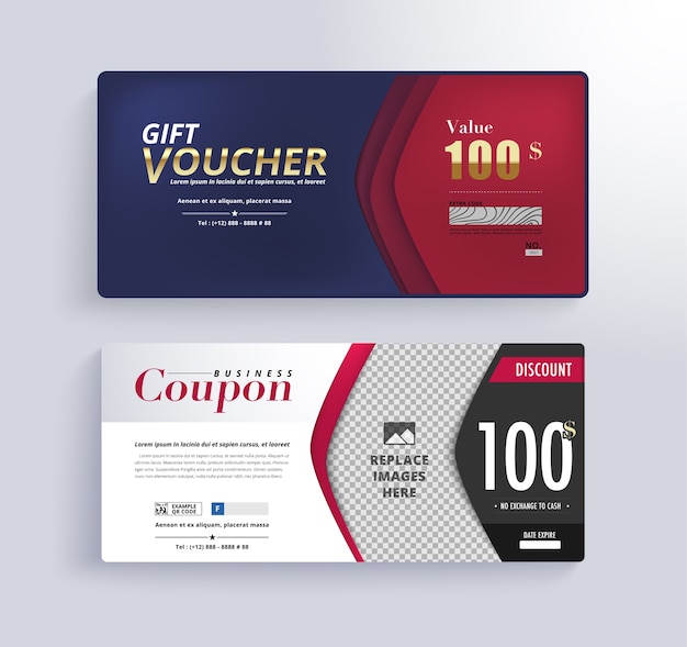 Plantilla de voucher de regalo