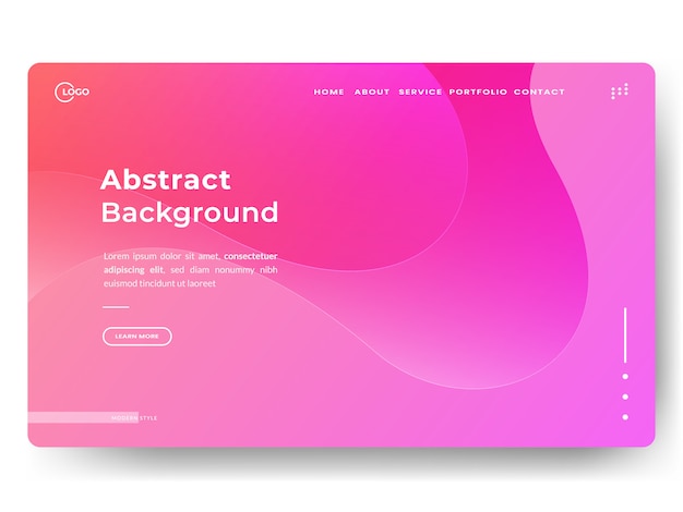 Plantilla web abstracta