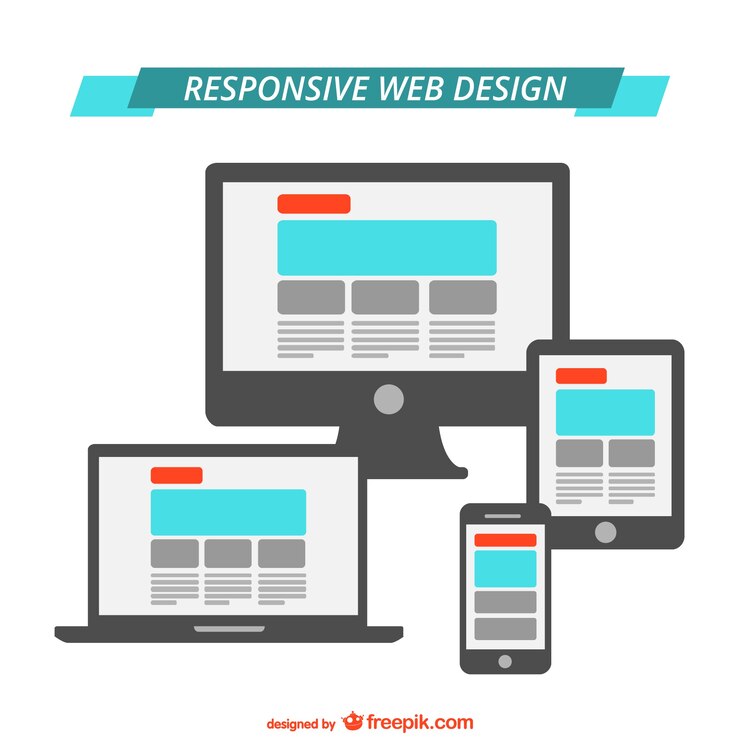 Vector plantilla web adaptable