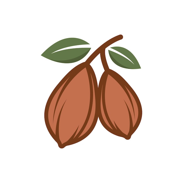 Vector plantilla web de ilustración de diseño de elemento vectorial de icono de cacao