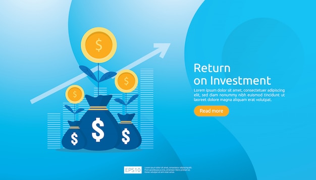 Plantilla web de retorno de la inversión ROI
