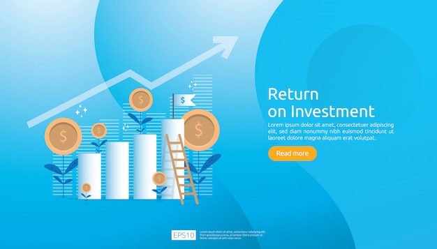 Plantilla web de retorno de la inversión ROI