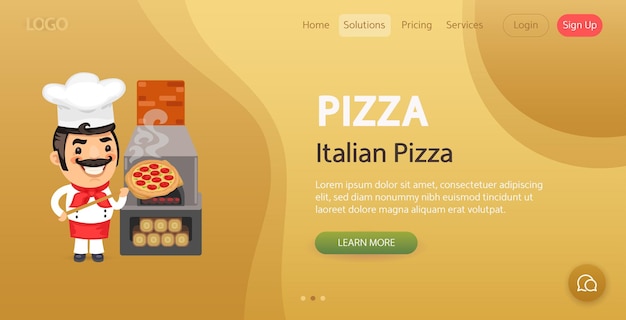 Plantilla Web para Sitio de Pizzas