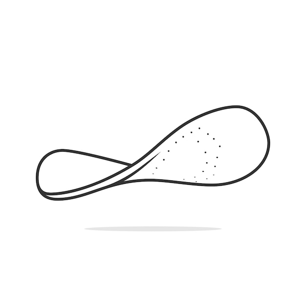 Plantilla de zapato ortopédico cómoda Soportes para el arco ilustración vectorial Concepto de icono de objeto de moda