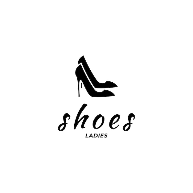 Plantilla de zapatos de mujer para logo