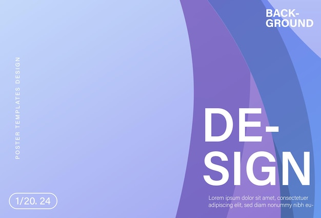 Las plantillas de banners de diseño abstracto