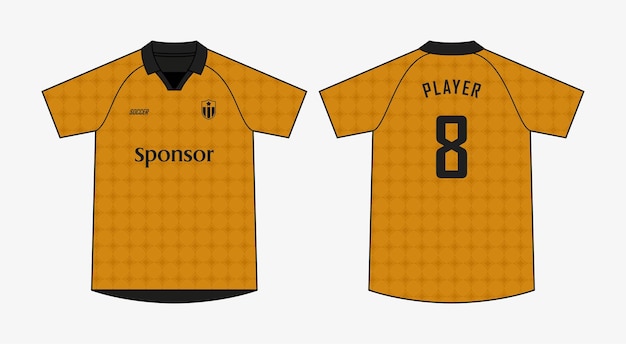 Plantillas de camiseta de fútbol vectorial profesional