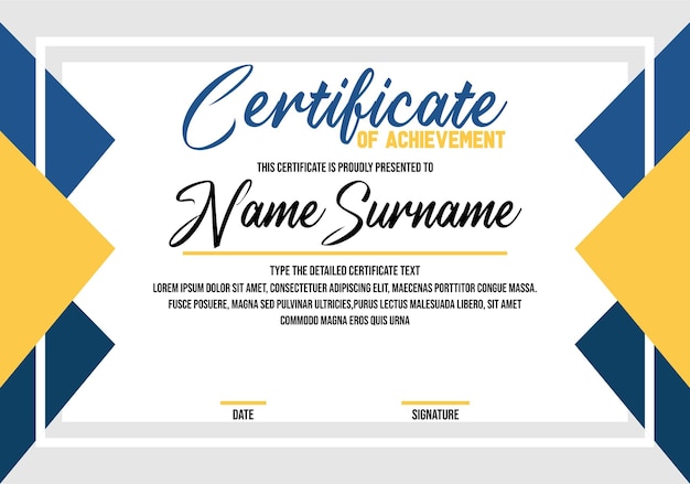 plantillas de certificados de diseño de certificados impresibles corporativos