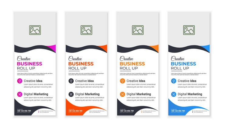Vector plantillas creativas de diseño de pancartas de negocios