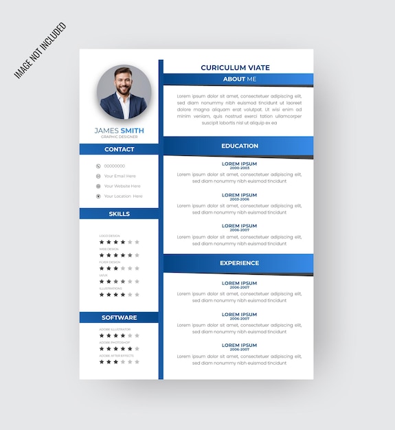 plantillas de CV vectoras minimalistas