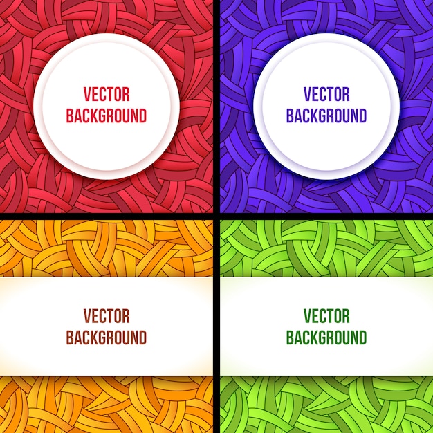 Plantillas de diseño de banner cuadrado con marco