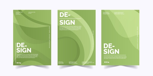 Las plantillas de diseño de banners de fondo de póster de color abstracto