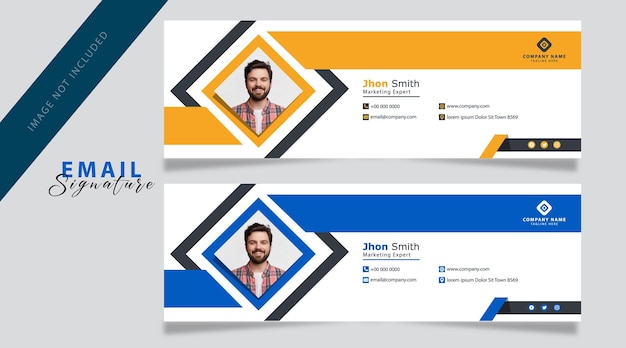 Plantillas de diseño de firma de correo electrónico premium