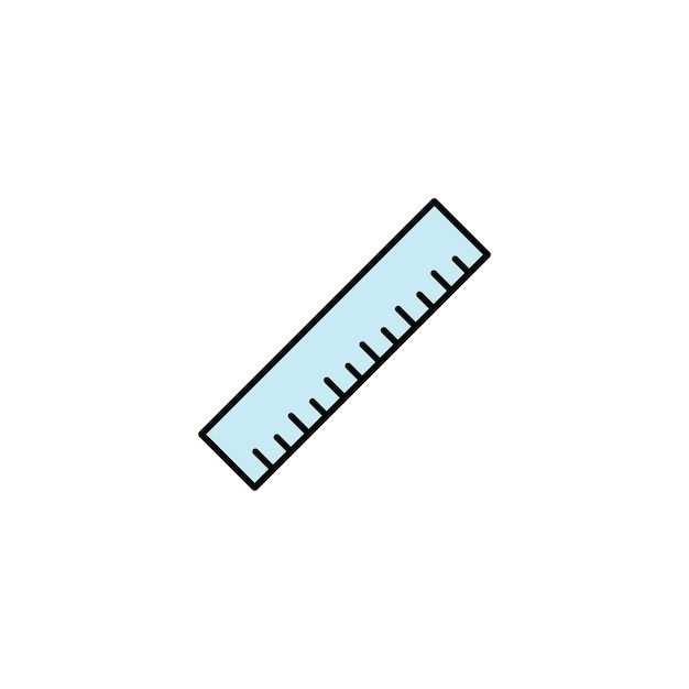 Plantillas de diseño de iconos vectoriales de regla