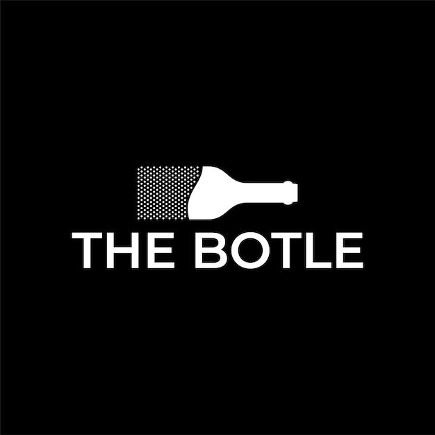 Plantillas de diseño de logotipo de botella y bebida