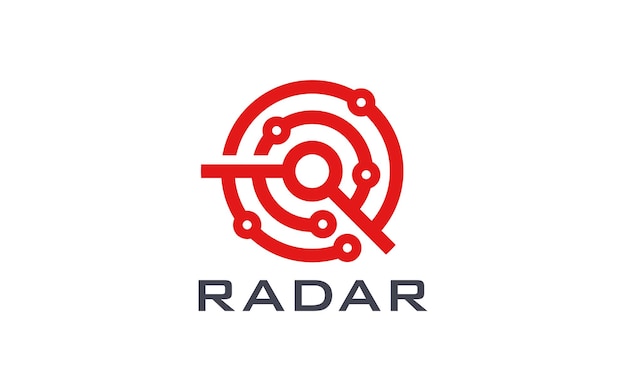 plantillas de diseño de logotipo de empresa de tecnología de radar