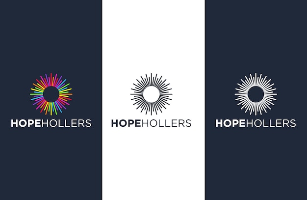 Plantillas de diseño de logotipo de hope hollers