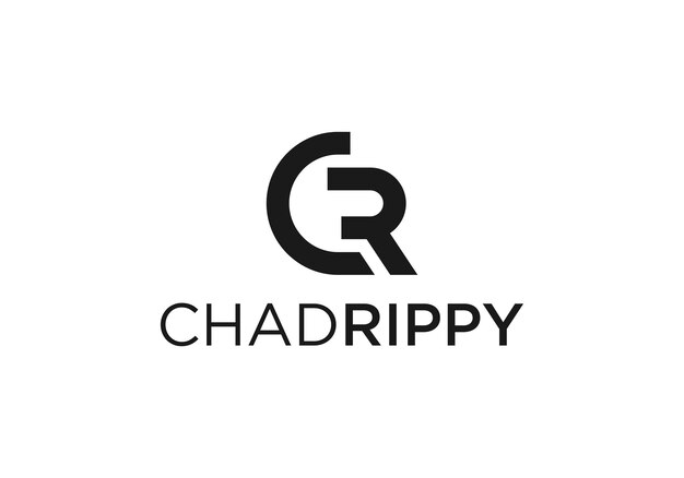 plantillas de diseño de logotipo de letra c y r