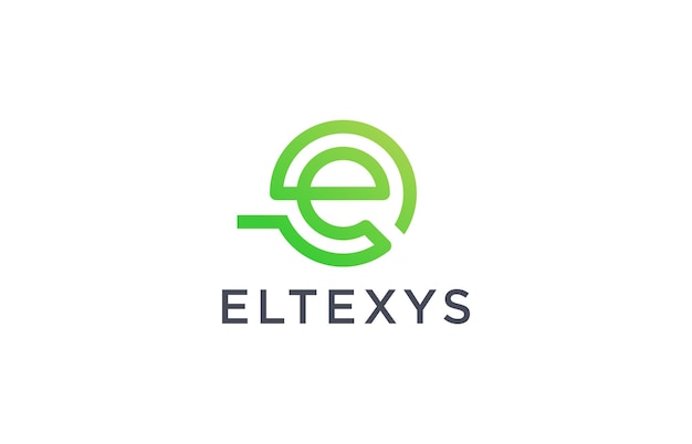 plantillas de diseño de logotipo de letra e