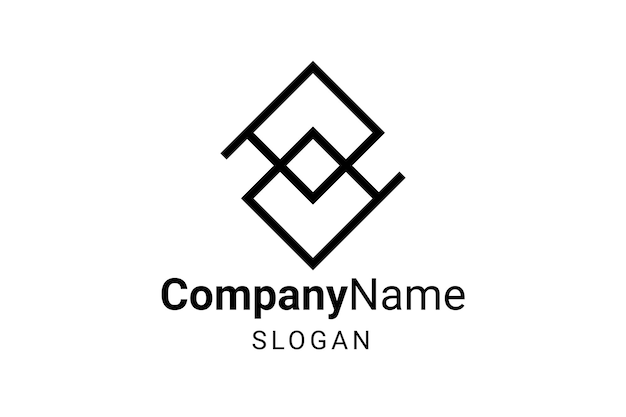 Plantillas de diseño de logotipo de monograma doble letra P