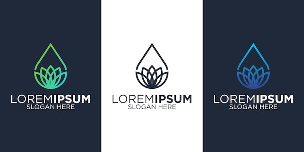 Plantillas de diseño de logotipo de spa de aceite
