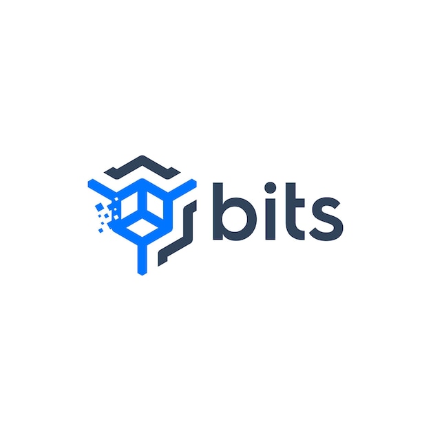 plantillas de diseño de logotipo de tecnología de datos abstractos