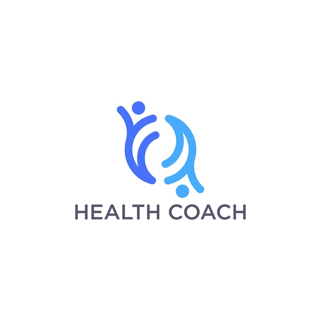 plantillas de diseño de logotipos de coaching y salud