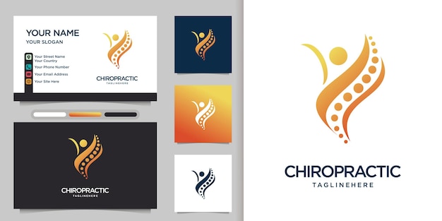 Plantillas de diseño de logotipos de fisioterapia concepto creativo premium vector