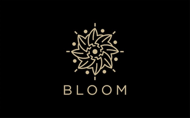 Plantillas de diseño de logotipos de moda y belleza vintage