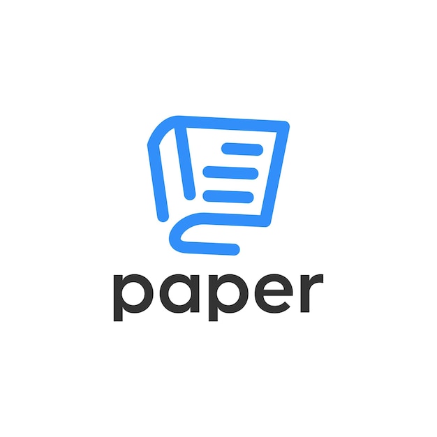 Vector plantillas de diseño de logotipos de papel e impresión