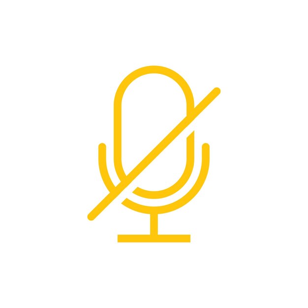 plantillas de diseño de vectores de iconos silenciados