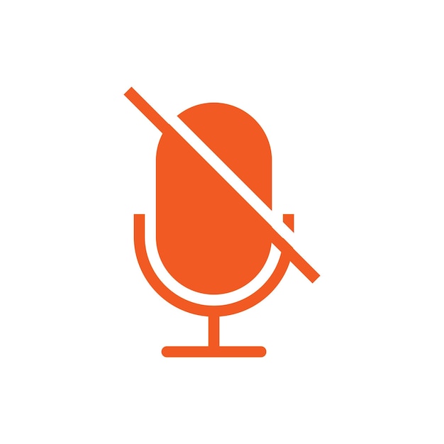 plantillas de diseño de vectores de iconos silenciados