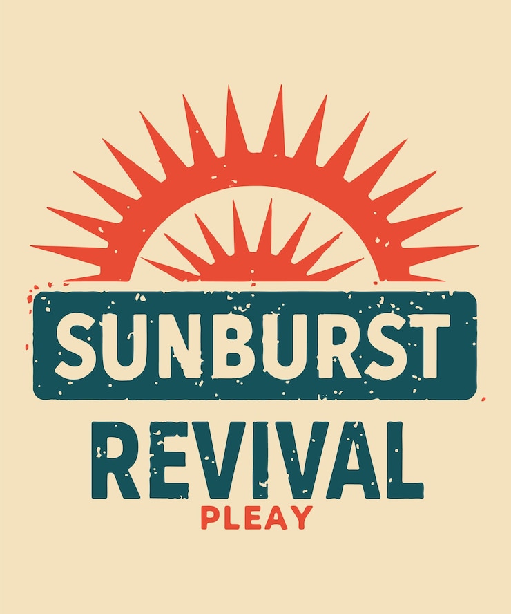 Vector las plantillas de diseño vectorial de camisetas de tipografía sun burst